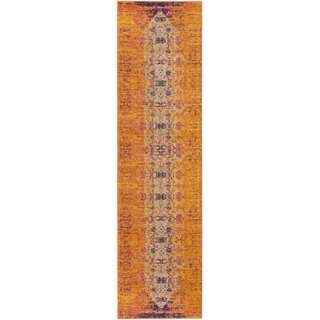 Safavieh 2 ft.-2 in. x 10 ft. Monaco Power Loomed Runner Rug, Orange and Multicolor MNC209H-210